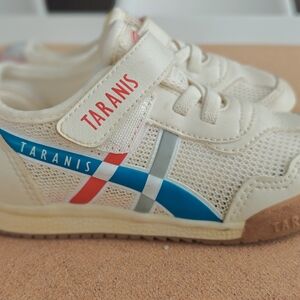 Kids Shoes - Cream and Blue